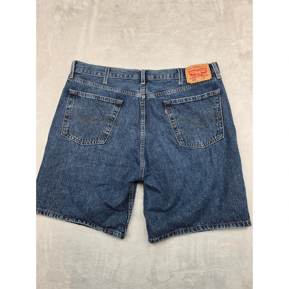 Levi's Denim Shorts Mens 40‎ Blue Jean 100% Cotton Relaxed Fit 454 Jorts